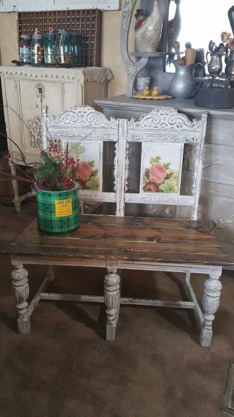 upcycled chair benches, diy, painted furniture, repurposing upcycling, woodworking projects