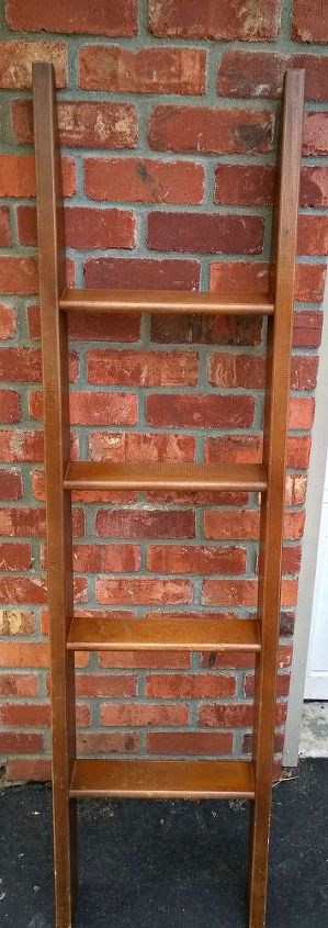 giving an old bunk bed ladder new life showyourgreen, repurposing upcycling, shelving ideas, storage ideas