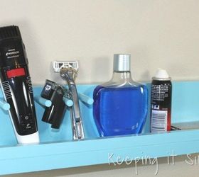 13 tricks people who hate bathroom clutter swear by, Build a quick wall organizer for men