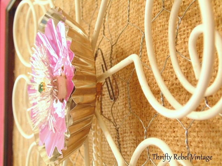 repurposed tealight tree into flower art, crafts, repurposing upcycling, wall decor