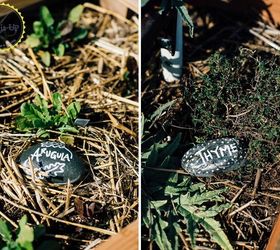 easy rock garden labels, crafts, gardening