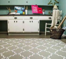 7 stylish stenciled concrete floors within your budget
