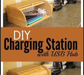 diy charging station, countertops, organizing, repurposing upcycling