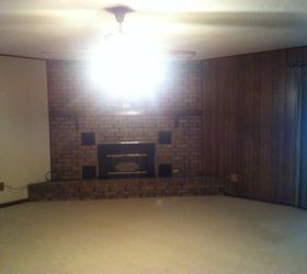 the 2 hour and 20 fireplace makeover, fireplaces mantels, painting, Can you say DUNGEON