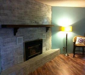the 2 hour and 20 fireplace makeover, fireplaces mantels, painting