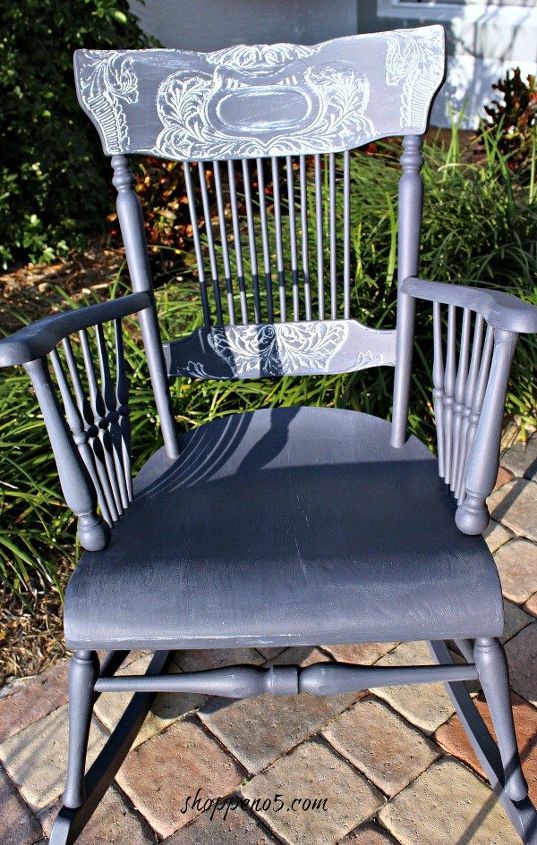 diylikeaboss rock out with this rockng chair comeback, chalk paint, painted furniture
