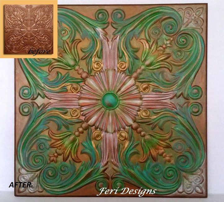 Antique Ceiling Tiles Paintings Hometalk