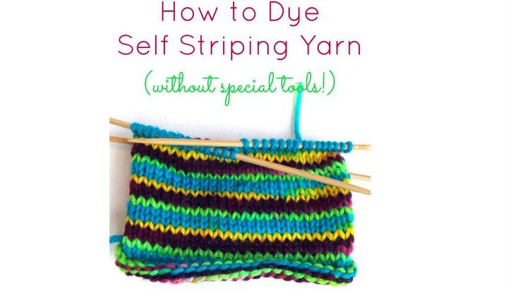how to dye self striping yarn without special tools, crafts, how to