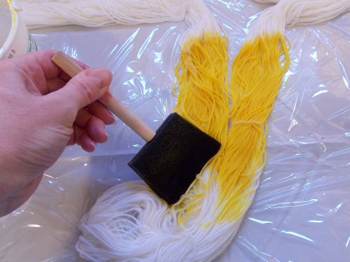 how to dye self striping yarn without special tools, crafts, how to