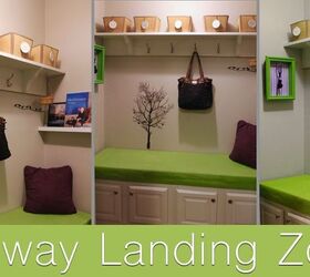 closet to landing zone, closet, foyer, organizing, repurposing upcycling, storage ideas
