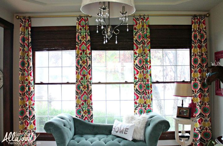 15 designer tricks to get pinterest worthy curtains, Fake a full curtain with well spaced panels