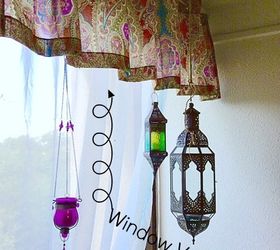 15 designer tricks to get pinterest worthy curtains, Use a shower curtain as a flowy added valence