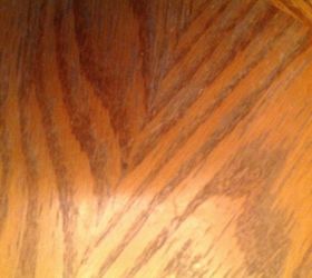 q how to clean stains and water marks off my kitchen table, cleaning tips, furniture cleaning, you can see the dark almost like a mold in the wood