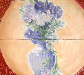texture and watercolour meet, decoupage, painted furniture