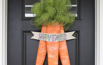 Tutorial de la zanahoria de Pascua para colgar en la puerta