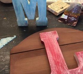easy monogram yard plaque, crafts, how to, woodworking projects
