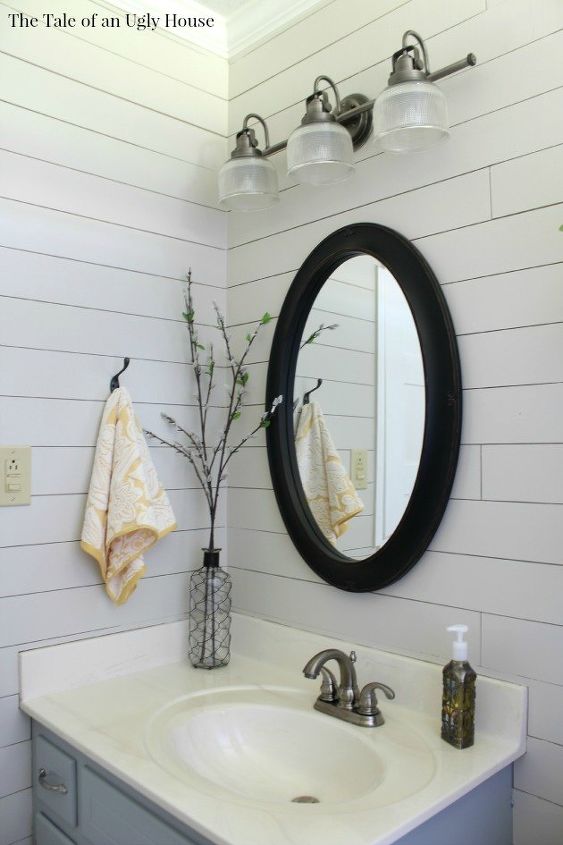 A FarmHouse  Bath  Makeover Cheapest Shiplap How To Hometalk A FarmHouse  Bath  Makeover Cheapest Shiplap How To Hometalk