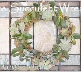 s 31 gorgeous spring wreaths that will make your neighbors smile, crafts, seasonal holiday decor, wreaths, Fill a form with a few live succulents