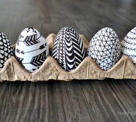 sharpie doodle easter eggs, crafts, easter decorations, seasonal holiday decor