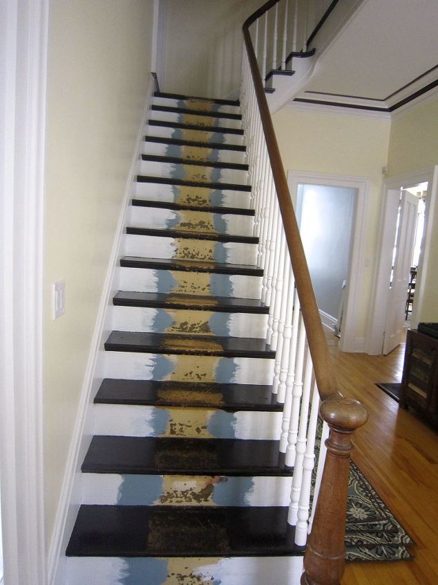 how to create a custom stairway runner look for less, home maintenance repairs, how to, stairs, reupholster