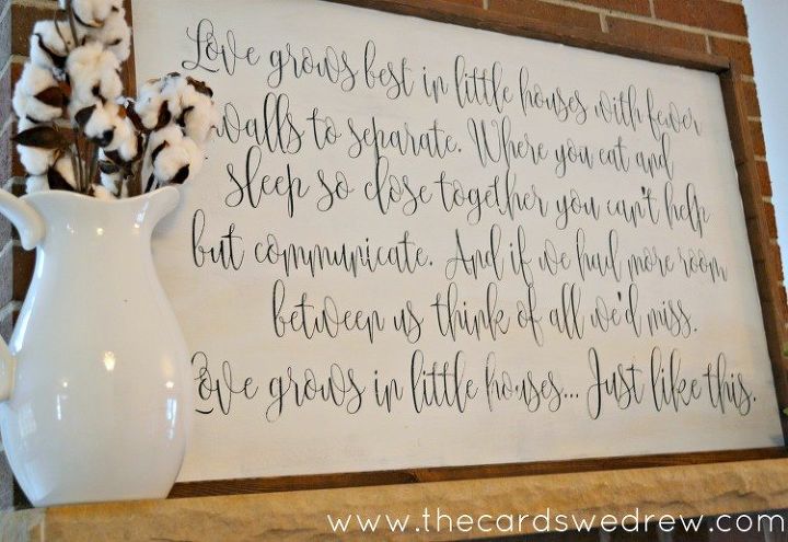 fixer upper inspired farmhouse sign, crafts, wall decor, woodworking projects