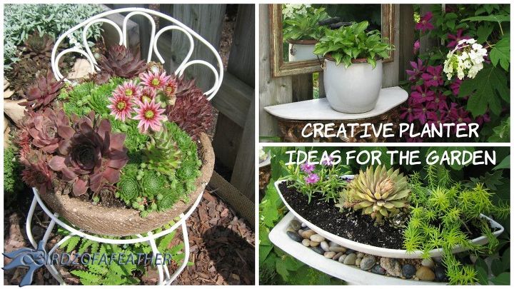 ideias criativas de vasos de flores para o jardim