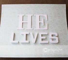 foam core fabric letters and paint easter art, crafts, easter decorations, seasonal holiday decor