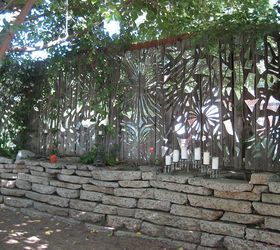 15 privacy fences that will turn your yard into a secluded oasis, Make a shimmering mosaic from mirror shards