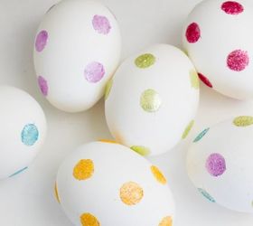glitter dotted easter eggs, crafts, easter decorations, how to, seasonal holiday decor