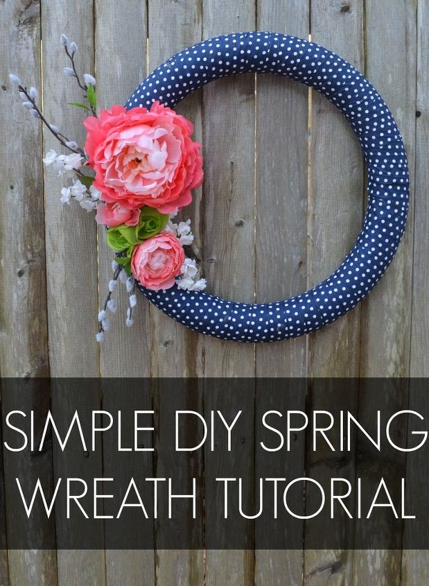 tutorial de la corona de primavera diy simple spring wreath