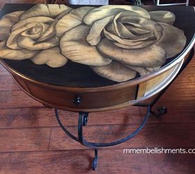 She Uses Stain to Refresh a Furniture Piece Into a Piece of Art