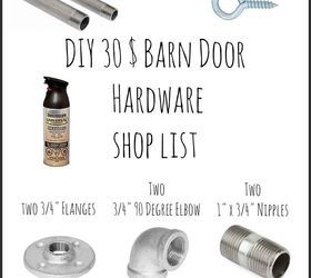 30 easy sliding barn door hardware, diy, doors, kitchen design, rustic furniture