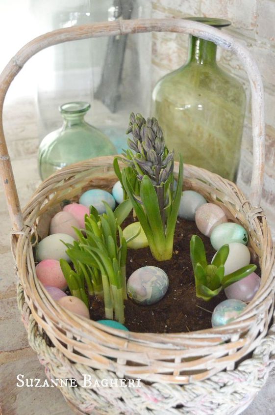 s these are the hottest diy spring trends of 2016, crafts, seasonal holiday decor, Use baskets for this year s container gardens