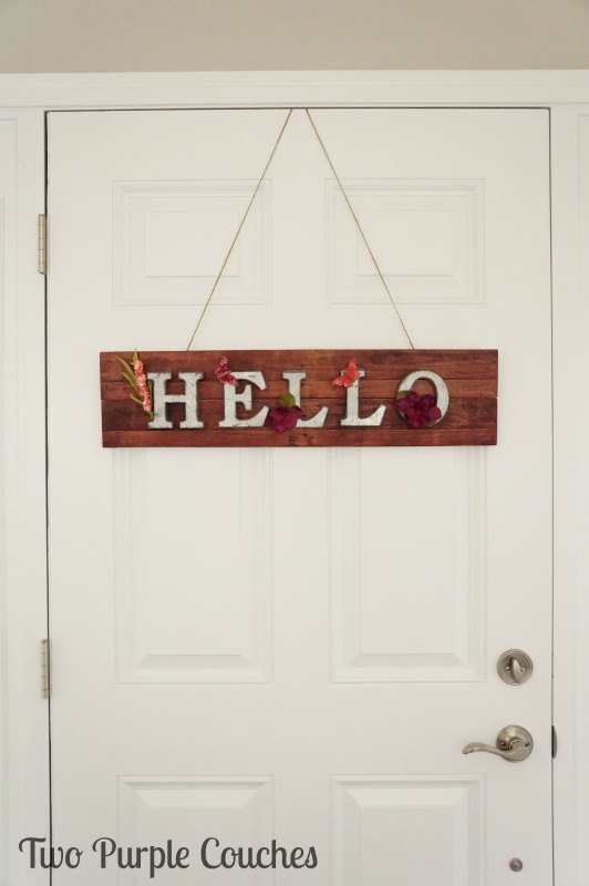 Hello Springtime Metal And Pallet Wood Sign Hometalk
