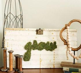 s these are the hottest diy spring trends of 2016, crafts, seasonal holiday decor, Write messages with moss