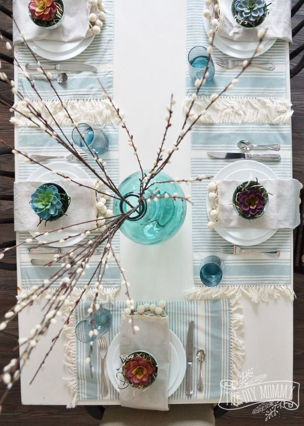 s these are the hottest diy spring trends of 2016, crafts, seasonal holiday decor, Use living elements on your spring table