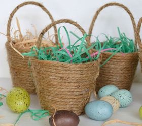 diy mini easter baskets, crafts, easter decorations, seasonal holiday decor