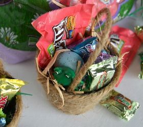 diy mini easter baskets, crafts, easter decorations, seasonal holiday decor