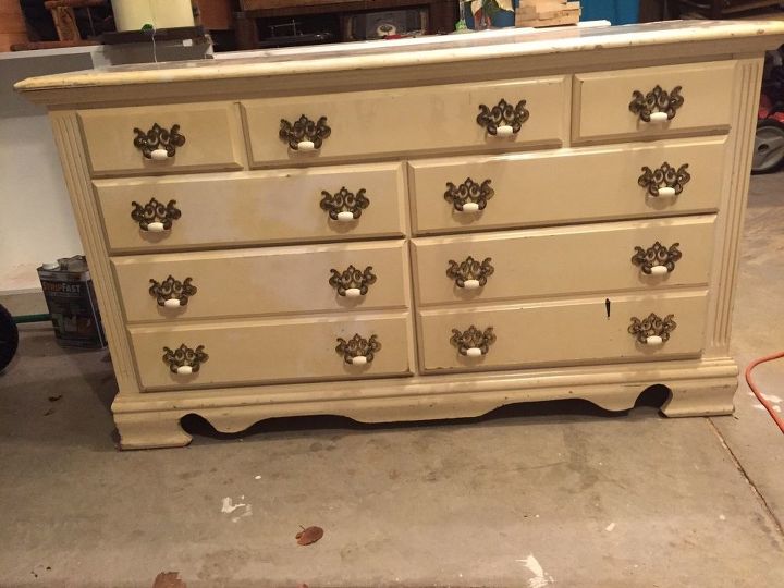repurposed dresser to bench, chalk paint, outdoor furniture, painted furniture, repurposing upcycling