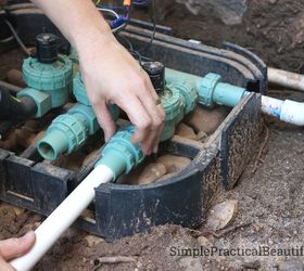 how to install a sprinkler system, how to, landscape, plumbing, ponds water features