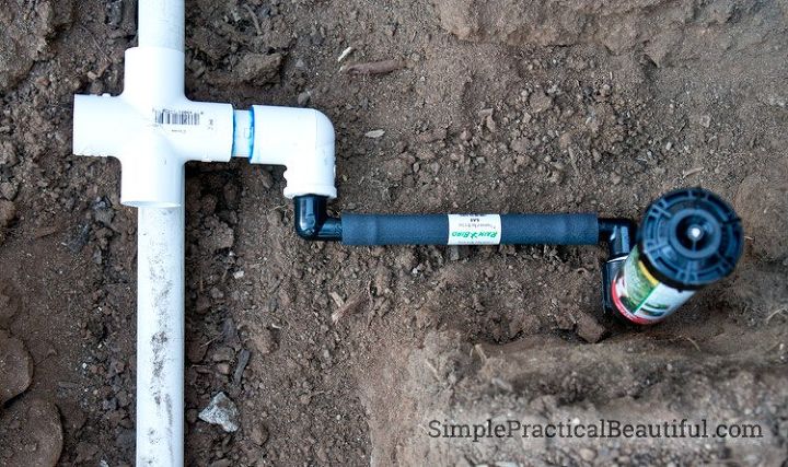 how to install a sprinkler system, how to, landscape, plumbing, ponds water features