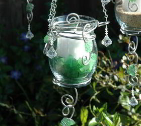 summer lights hanging candle holders, crafts, outdoor living