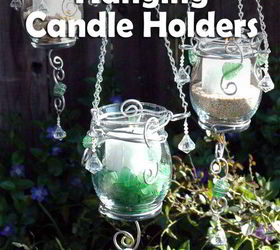summer lights hanging candle holders, crafts, outdoor living