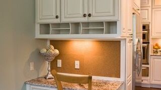 Help I Don T Know What To Do With My Built In Kitchen Desk Hometalk