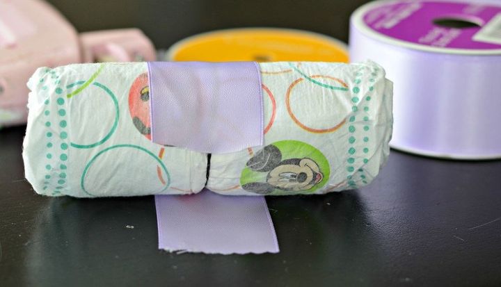 diy diaper wreath tutorial, crafts, repurposing upcycling, wreaths