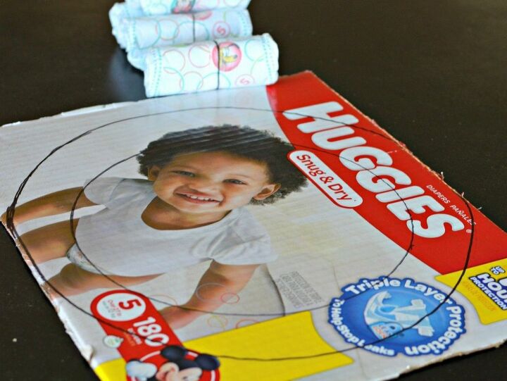 diy diaper wreath tutorial, crafts, repurposing upcycling, wreaths