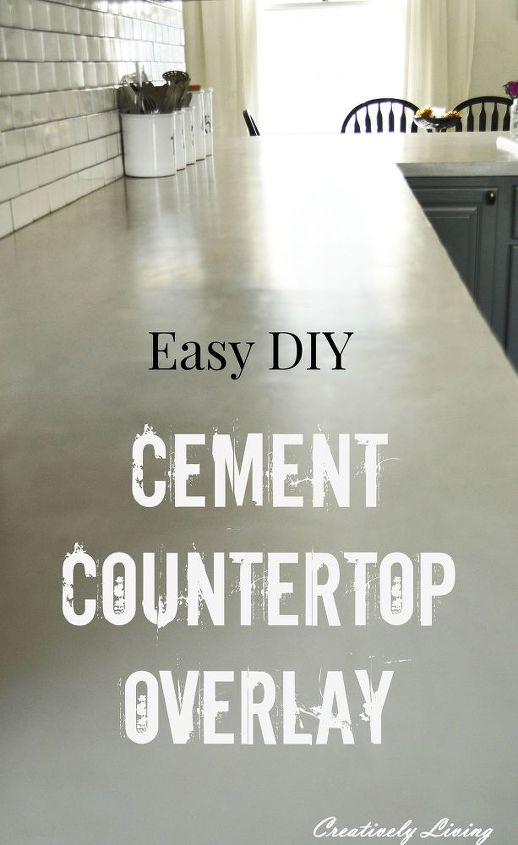 diy concrete countertop overlay, concrete masonry, countertops, kitchen backsplash