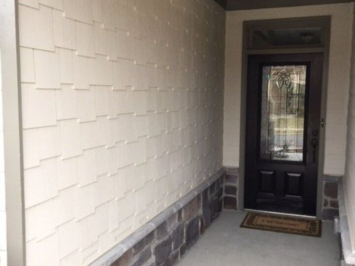 q the great wall of help, curb appeal, wall decor, This is the wall needing creativity