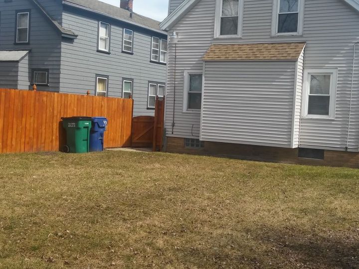 q looking for help to landscape my backyard, landscape, Would a small floating deck under the back area of the house look ok