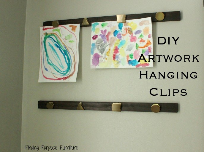 diy artwork hanging clips, crafts, wall decor
